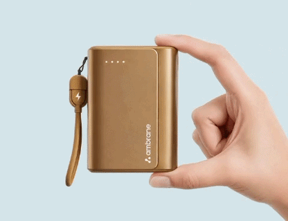 10000mAh Fast Charging Power Bank with Built-in 4 Cables
