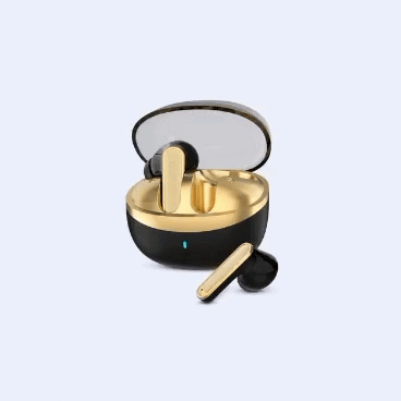 Premium TWS Wireless Earbuds – Gold & Black